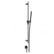 Gessi Inverso Diamantato Душевой гарнитур: ручной душ, штанга, шланг 150 см, цвет: black metal PVD 73641#706