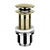 Gessi Донный клапан без перелива “Stop&Go”, цвет: brass PVD 01423#710