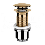 Gessi Донный клапан без перелива “Stop&Go”, цвет: warm bronze PVD 01423#735