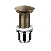Gessi Донный клапан без перелива “Stop&Go”, цвет: coffee bronze brushed PVD 01423#761