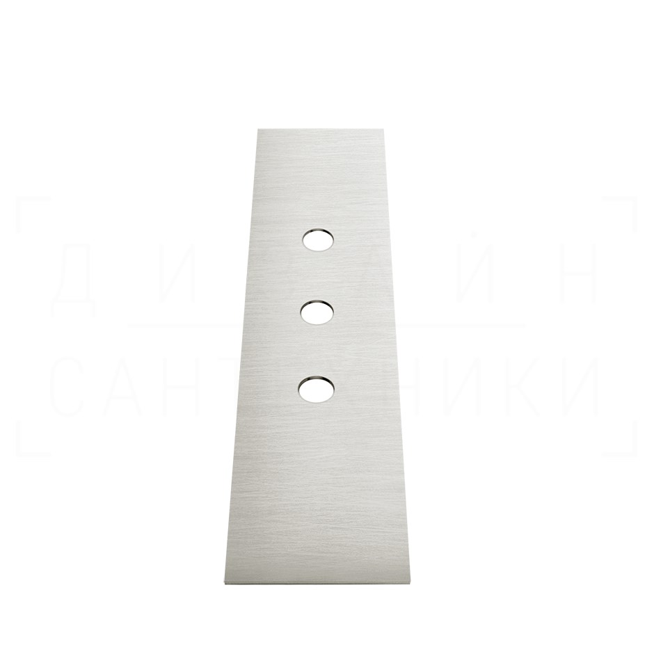 Gessi Пластина для монтажного бокса на 3 отверстия, цвет: chrome brushed 01663#147