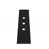 Gessi Пластина для монтажного бокса на 3 отверстия, цвет: matte black 01663#299