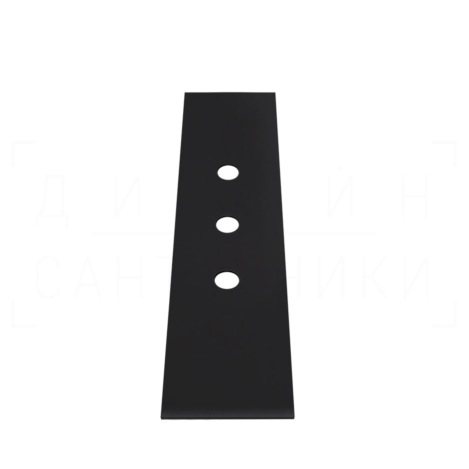 Gessi Пластина для монтажного бокса на 3 отверстия, цвет: matte black 01663#299