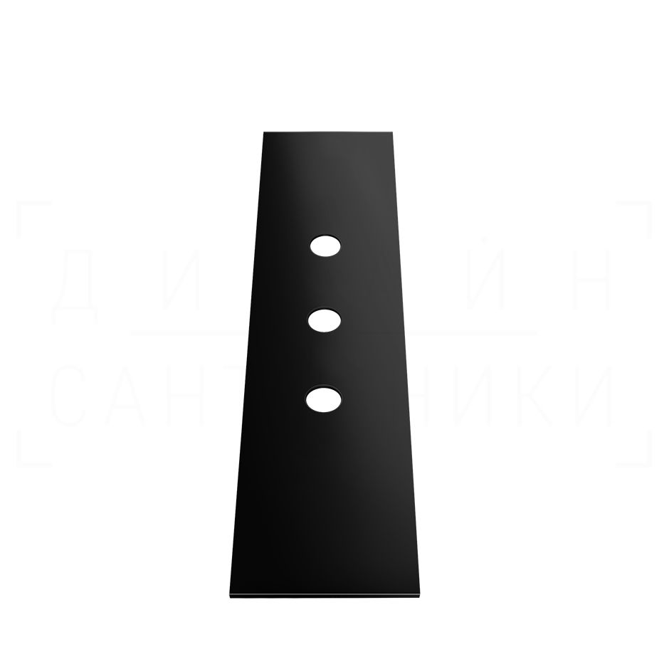 Gessi Пластина для монтажного бокса на 3 отверстия, цвет: black metal PVD 01663#706
