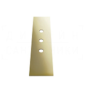 Gessi Пластина для монтажного бокса на 3 отверстия, цвет: brass PVD 01663#710