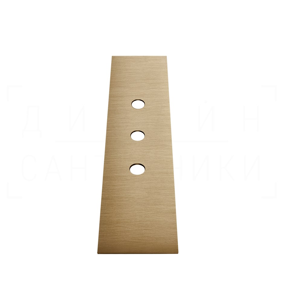 Gessi Пластина для монтажного бокса на 3 отверстия, цвет: warm bronze brushed PVD 01663#726