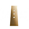 Gessi Пластина для монтажного бокса на 3 отверстия, цвет: warm bronze PVD 01663#735