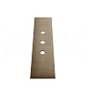 Gessi Пластина для монтажного бокса на 3 отверстия, цвет: coffee bronze brushed PVD 01663#761