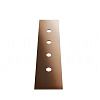 Gessi Пластина для монтажного бокса на 4 отверстия, цвет: copper PVD 01664#030