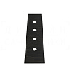 Gessi Пластина для монтажного бокса на 4 отверстия, цвет: aged bronze 01664#187