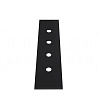 Gessi Пластина для монтажного бокса на 4 отверстия, цвет: matte black 01664#299