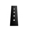 Gessi Пластина для монтажного бокса на 4 отверстия, цвет: black metal PVD 01664#706