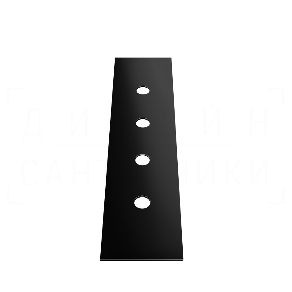Gessi Пластина для монтажного бокса на 4 отверстия, цвет: black metal PVD 01664#706