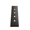 Gessi Пластина для монтажного бокса на 4 отверстия, цвет: black metal brushed PVD 01664#707