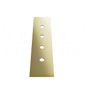 Gessi Пластина для монтажного бокса на 4 отверстия, цвет: brass PVD 01664#710