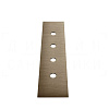 Gessi Пластина для монтажного бокса на 4 отверстия, цвет: coffee bronze brushed PVD 01664#761
