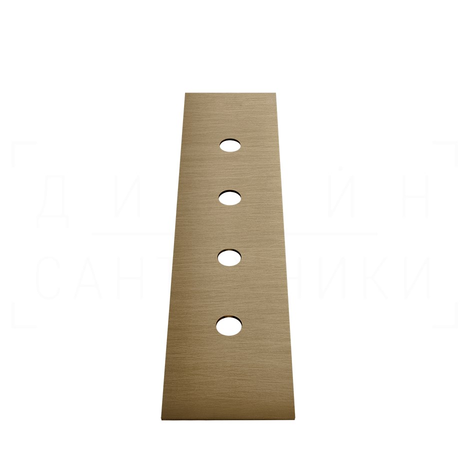 Gessi Пластина для монтажного бокса на 4 отверстия, цвет: deep bronze brushed PVD 01664#791