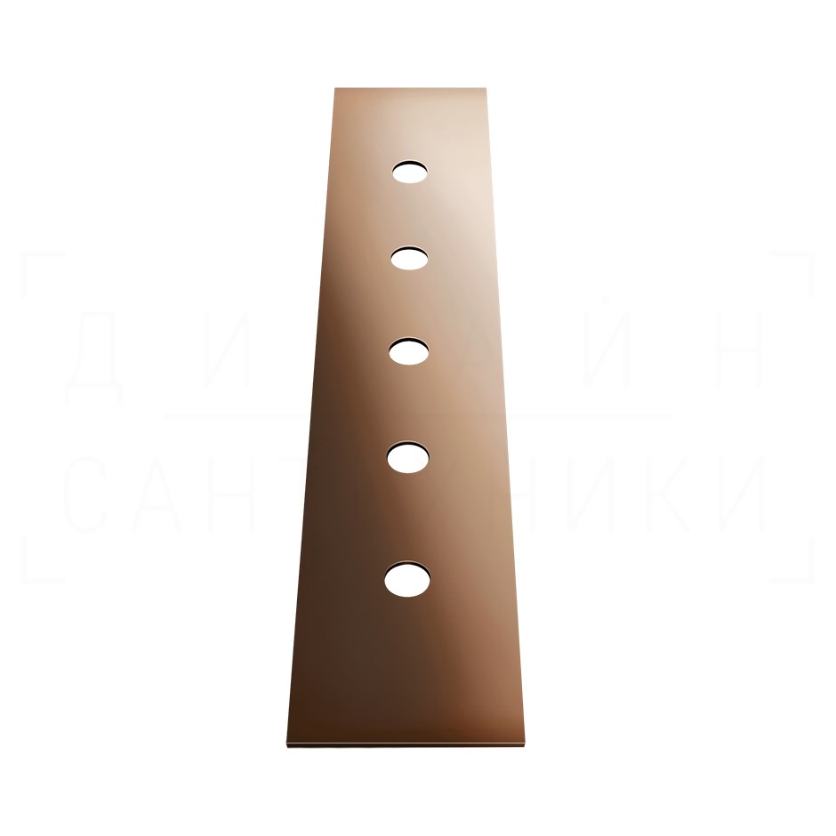 Gessi Пластина для монтажного бокса на 5 отверстий, цвет: copper PVD 01758#030