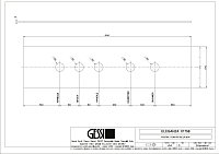 Gessi Пластина для монтажного бокса на 5 отверстий, цвет: chrome brushed 01758#147