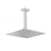 Gessi Rettangolo Верхний душ 30 см, потолочный кронштейн, 1 вид струи, цвет: matte white 15186#279