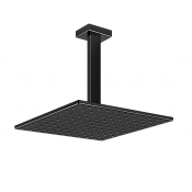 Gessi Rettangolo Верхний душ 30 см, потолочный кронштейн, 1 вид струи, цвет: black metal PVD 15186#706