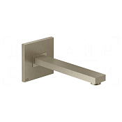 Gessi Rettangolo Излив настенный 20,7 см, фиксированный, цвет: finox brushed nickel 20114#149
