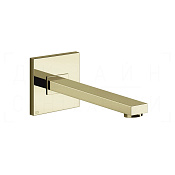 Gessi Rettangolo Излив настенный 20,7 см, фиксированный, цвет: brass PVD 20114#710