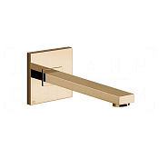 Gessi Rettangolo Излив настенный 20,7 см, фиксированный, цвет: warm bronze PVD 20114#735