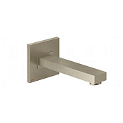 Gessi Rettangolo Излив настенный для ванны 19,6 см, фиксированный, цвет: finox brushed nickel 20120#149