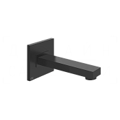 Gessi Rettangolo Излив настенный для ванны 19,6 см, фиксированный, цвет: matte black 20120#299