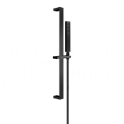 Gessi Rettangolo Душевой гарнитур: ручной душ, штанга, держат., шланг 150 см, цвет: black metal PVD 20145#706
