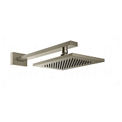 Gessi Rettangolo Верхний душ 14х21,6 см, настен. кронштейн, 1 вид струи, цвет: finox brushed nickel 20148#149