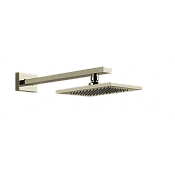 Gessi Rettangolo Верхний душ 14х21,6 см, настенный кронштейн, 1 вид струи, цвет: nickel PVD 20148#720