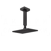 Gessi Rettangolo Верхний душ 14х21,6 см, потолочный кронштейн, 1 вид струи, цвет: aged bronze 20151#187