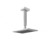 Gessi Rettangolo Верхний душ 14х21,6 см, потолочный кронштейн, 1 вид струи, цвет: matte white 20151#279