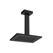 Gessi Rettangolo Верхний душ 14х21,6 см, потолочный кронштейн, 1 вид струи, цвет: black metal PVD 20151#706