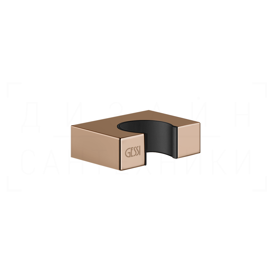 Gessi Rettangolo Держатель для ручного душа неподвижный, цвет: copper PVD 20157#030