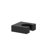 Gessi Rettangolo Держатель для ручного душа неподвижный, цвет: matte black 20157#299