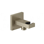 Gessi Rettangolo Шланговое подключение с держателем для душа, цвет: finox brushed nickel 20161#149