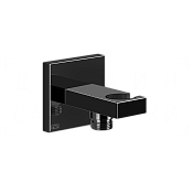 Gessi Rettangolo Шланговое подключение с держателем для душа, цвет: black metal PVD 20161#706