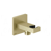 Gessi Rettangolo Шланговое подключение с держателем для душа, цвет: brushed brass PVD 20161#727