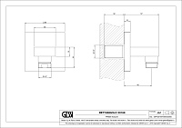 Gessi Rettangolo Шланговое подключение, цвет: copper PVD 20169#030