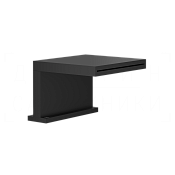 Gessi Cascata Излив на борт ванны 13,5 см, каскадный, цвет: matte black 20191#299