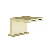 Gessi Cascata Излив на борт ванны 13,5 см, каскадный, цвет: brass PVD 20191#710