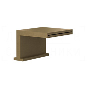 Gessi Cascata Излив на борт ванны 13,5 см, каскадный, цвет: antique brass 20191#713