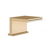 Gessi Cascata Излив на борт ванны 13,5 см, каскадный, цвет: warm bronze PVD 20191#735