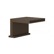 Gessi Cascata Излив на борт ванны 13,5 см, каскадный, цвет: dark bronze 20191#845