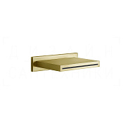 Gessi Cascata Излив настенный 15,2 см, каскадный, цвет: gold brushed 20293#716
