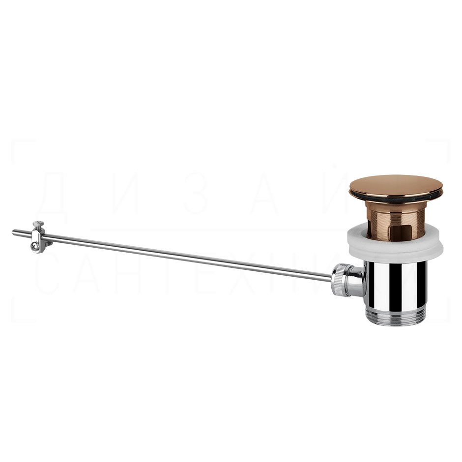 Gessi Донный клапан автоматический, с переливом, цвет: copper PVD 29263#030