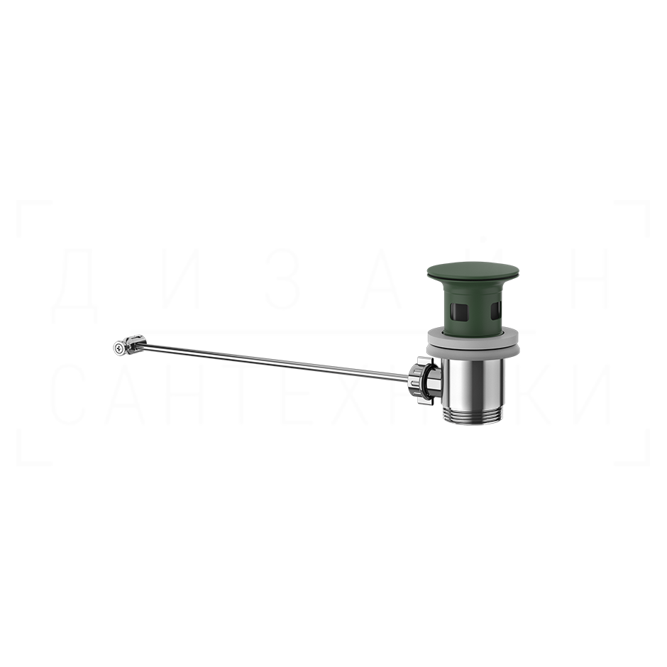 Gessi Донный клапан автоматический, с переливом, цвет: matte agave 29263#276